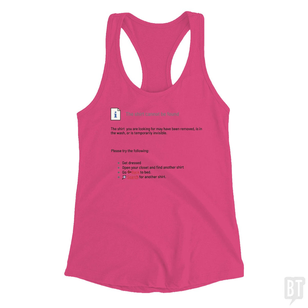 This Shirt Cannot Be Found Tank Top