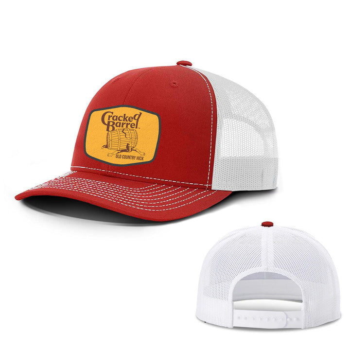 Cracked Barrel Old Country Hick Leather Patch Hats