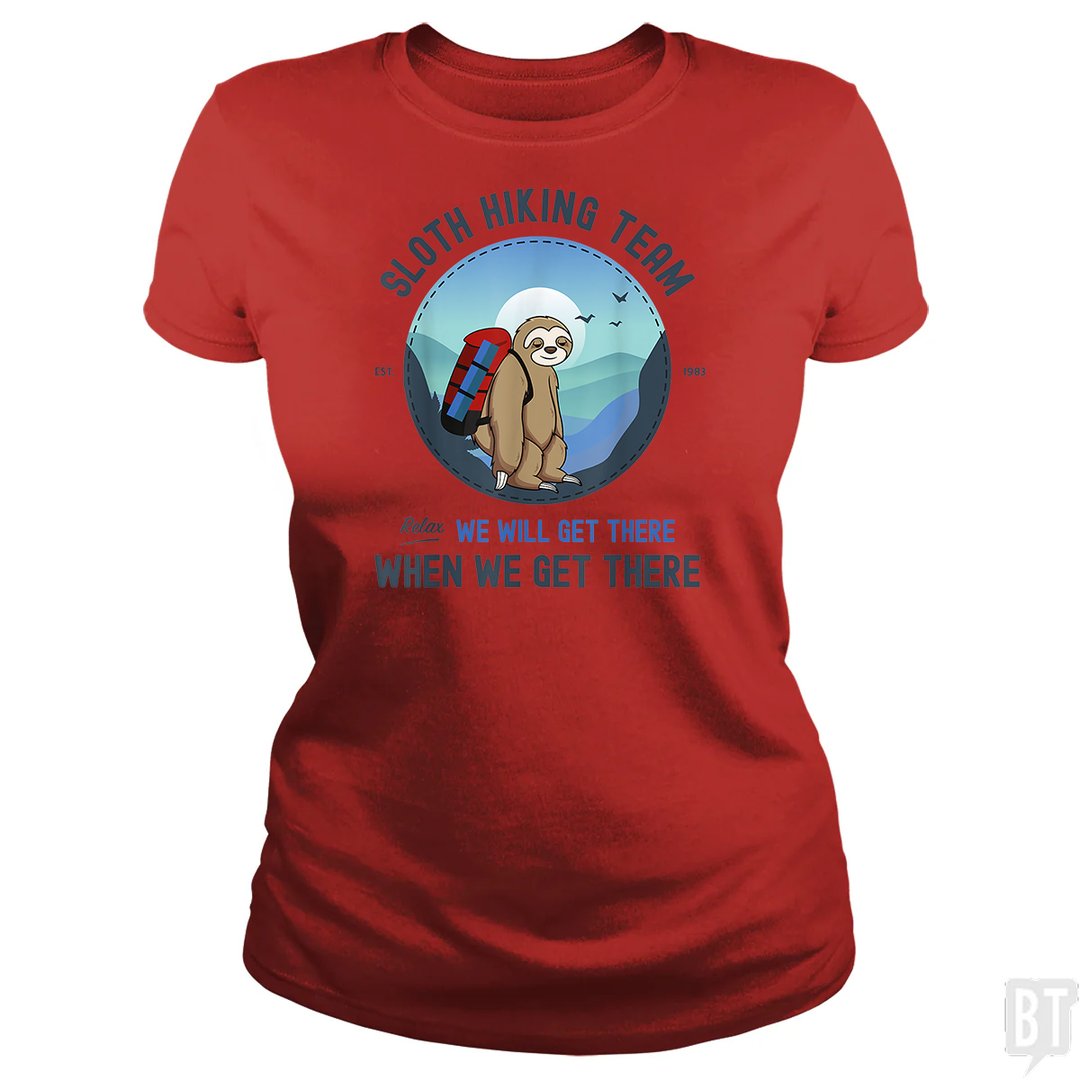 Funny Sloth Hiking Team