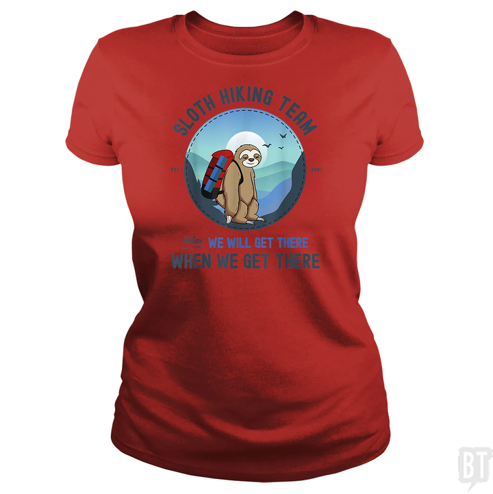 Funny Sloth Hiking Team