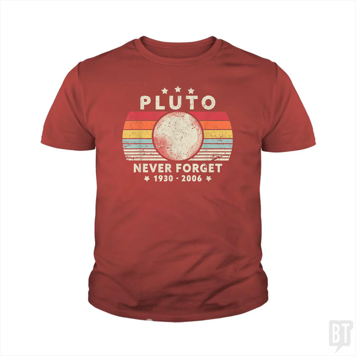 Never Forget Pluto Kids Shirt