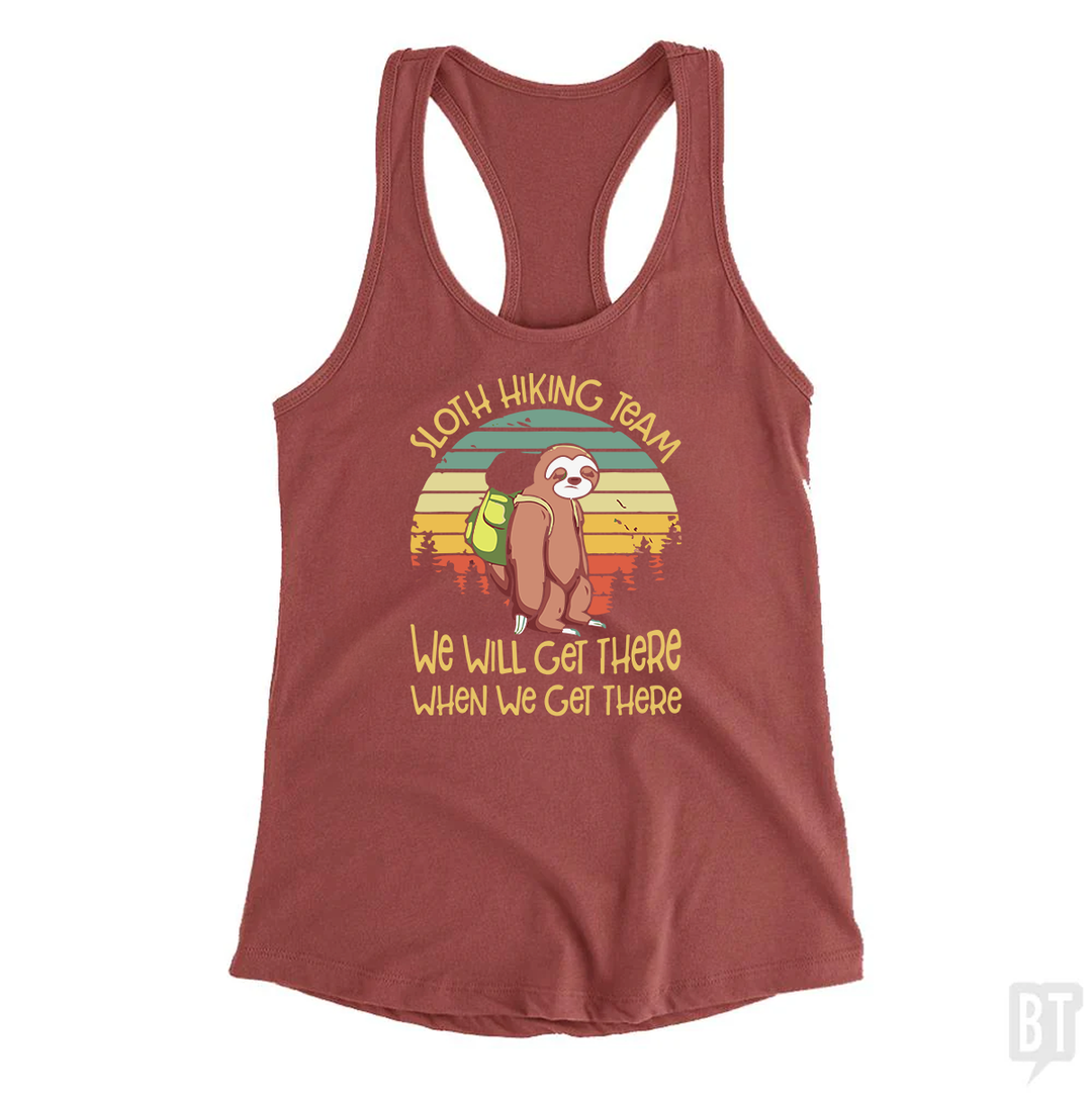 Funny Sloth Hiking Team #2 Tank Top