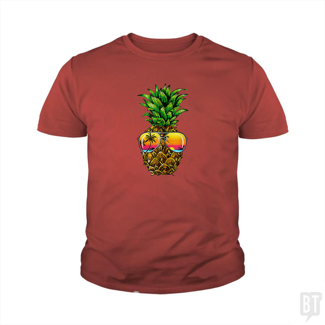 Sunglasses Pineapple Kids Shirt