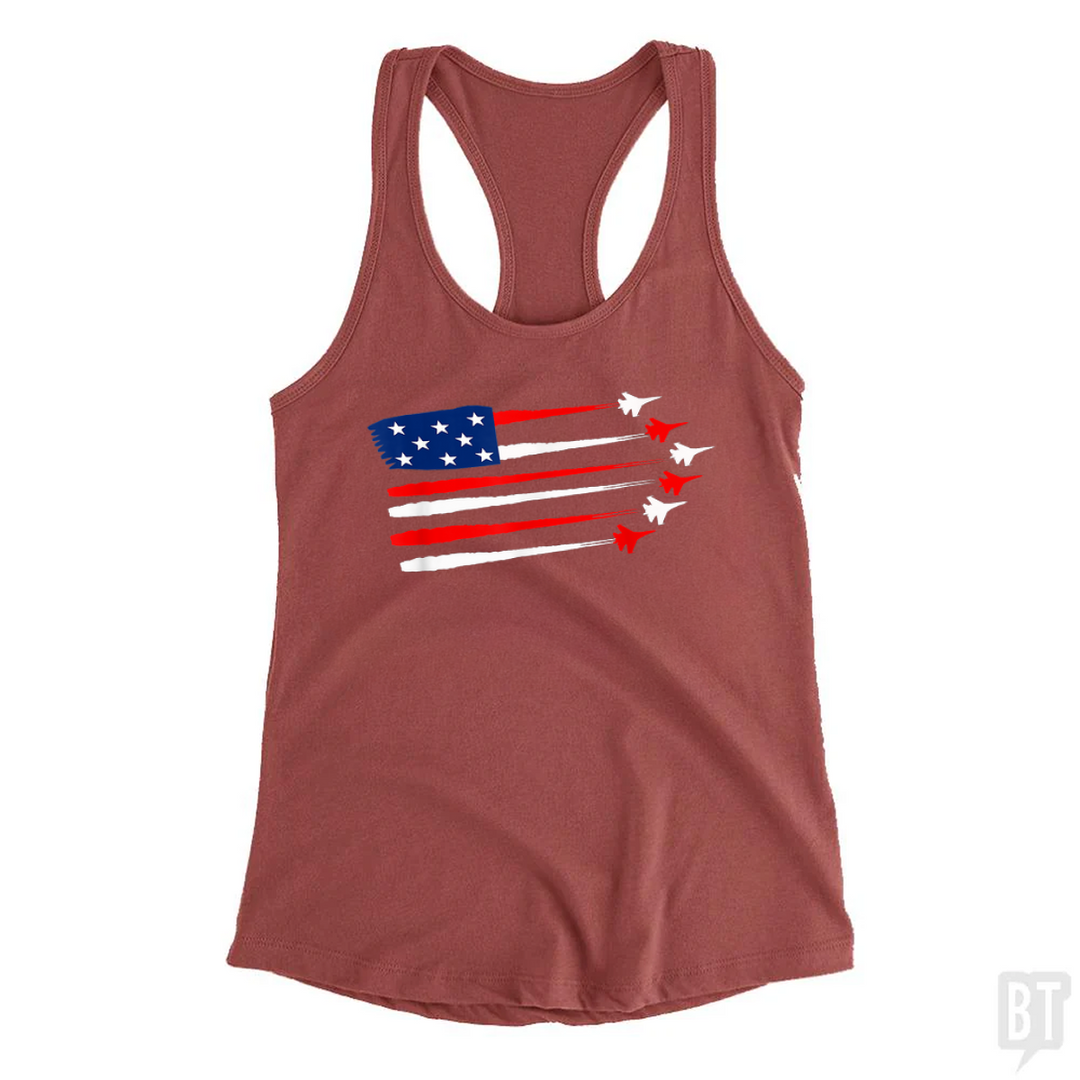 Fighter Jet American Tank Top
