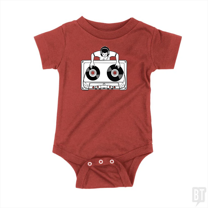 Retro DJ Baby One-Piece