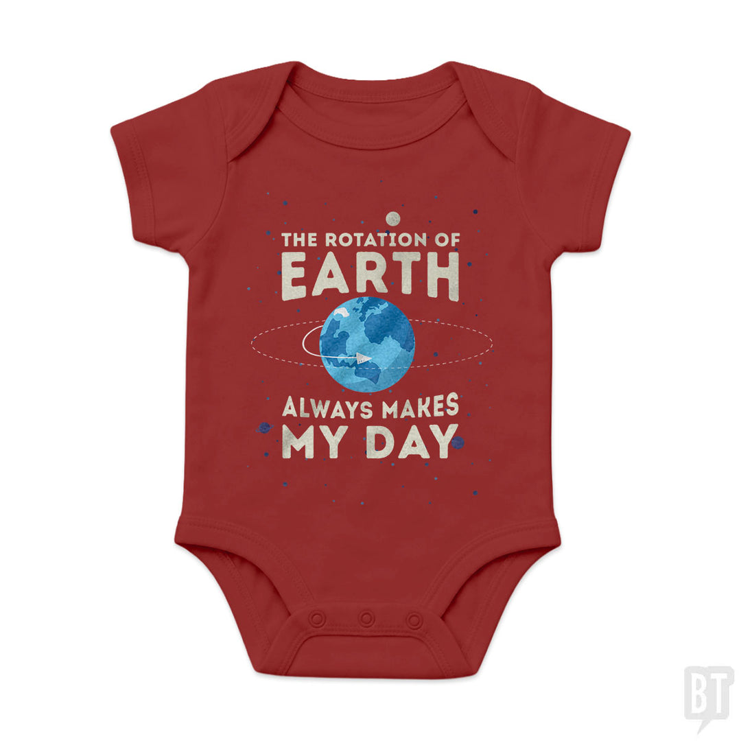 Earth Rotation Baby One-Piece