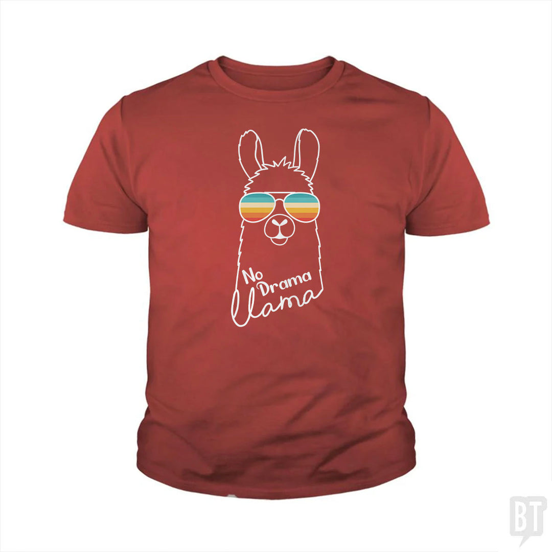 No Drama Llama Kids Shirt