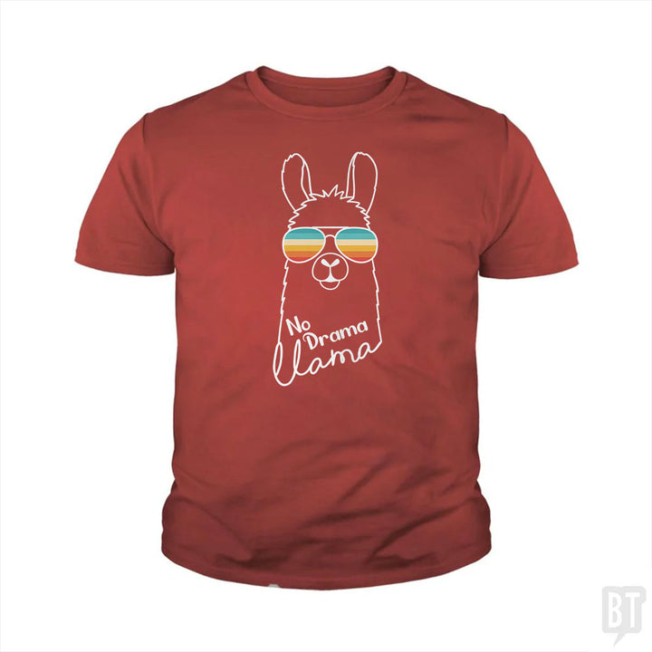 No Drama Llama Kids Shirt