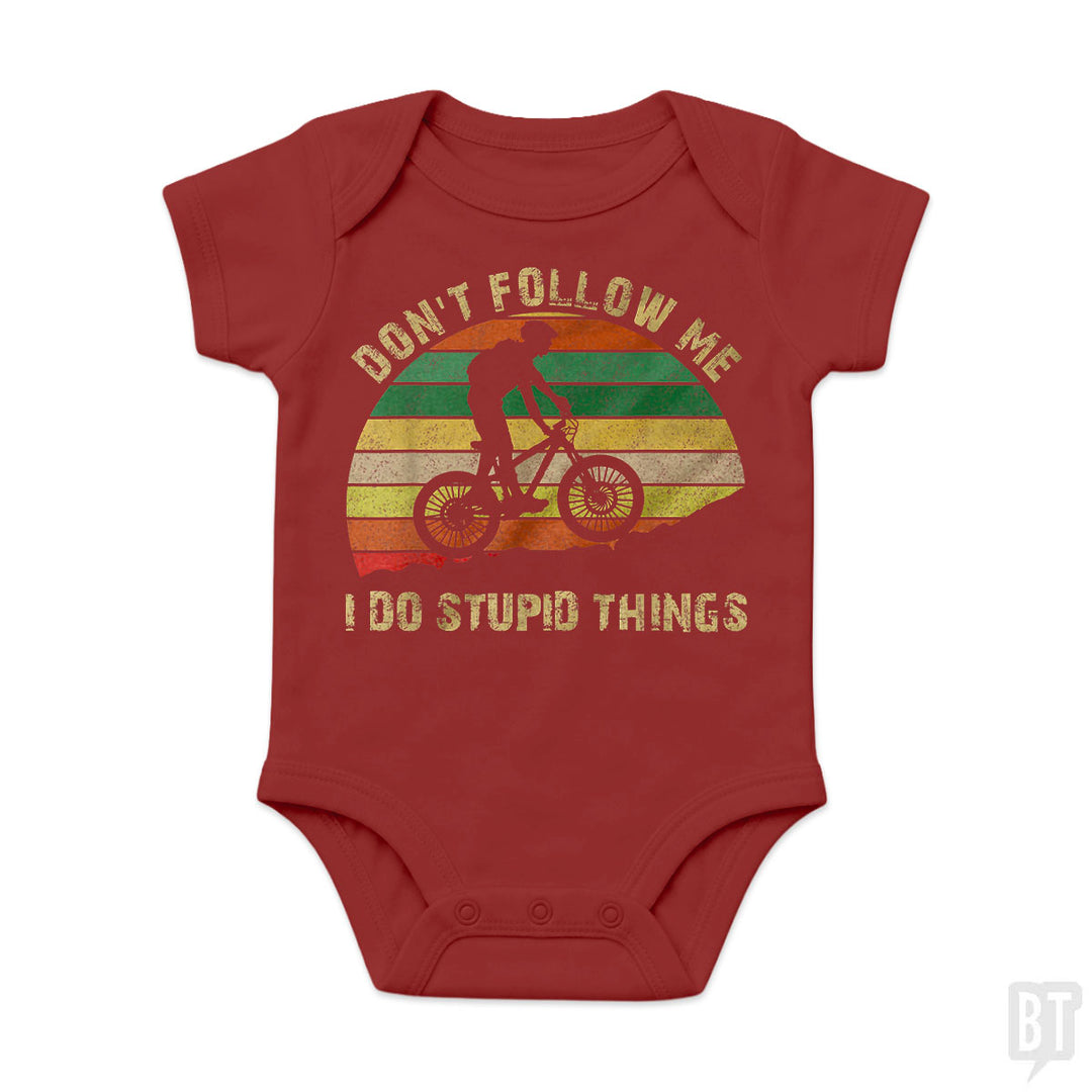 Funny Mountain Bike Baby One-Piece
