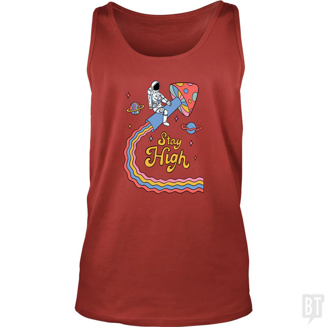 Stay High Astronaut Tank Top