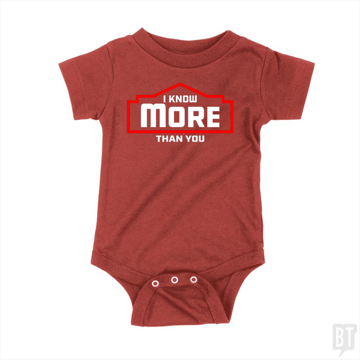 I Know More Than You #2 Baby One-Piece