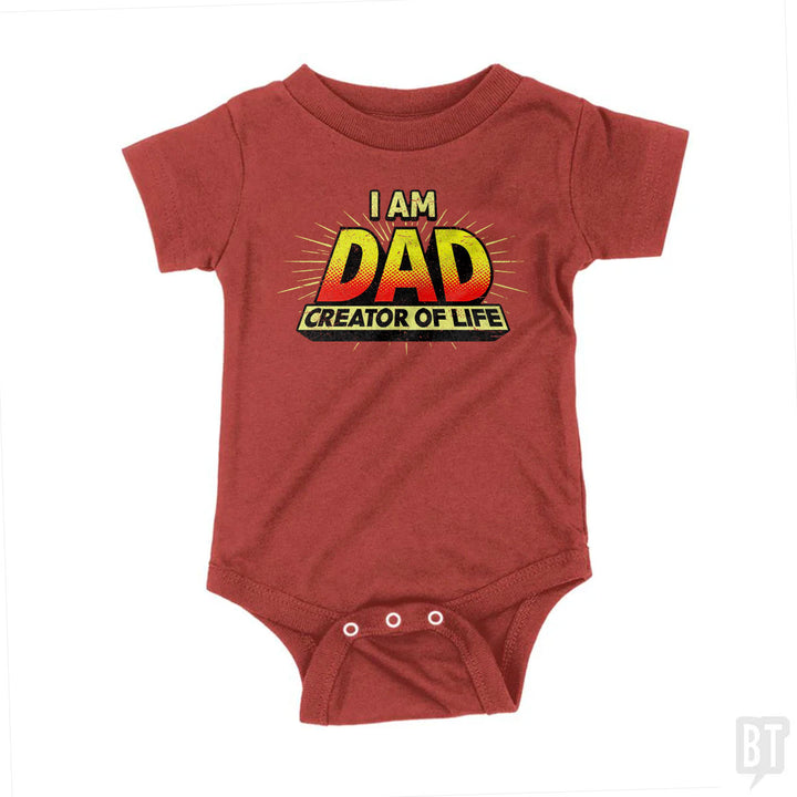 Dad - Creator of Life Baby One-Piece