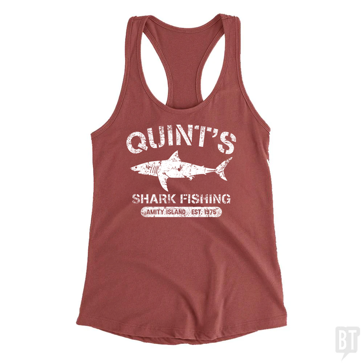 Quint's Shark Fishing Tank Top
