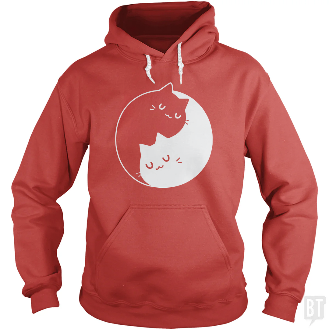 Yin Yang Cats Hoodie