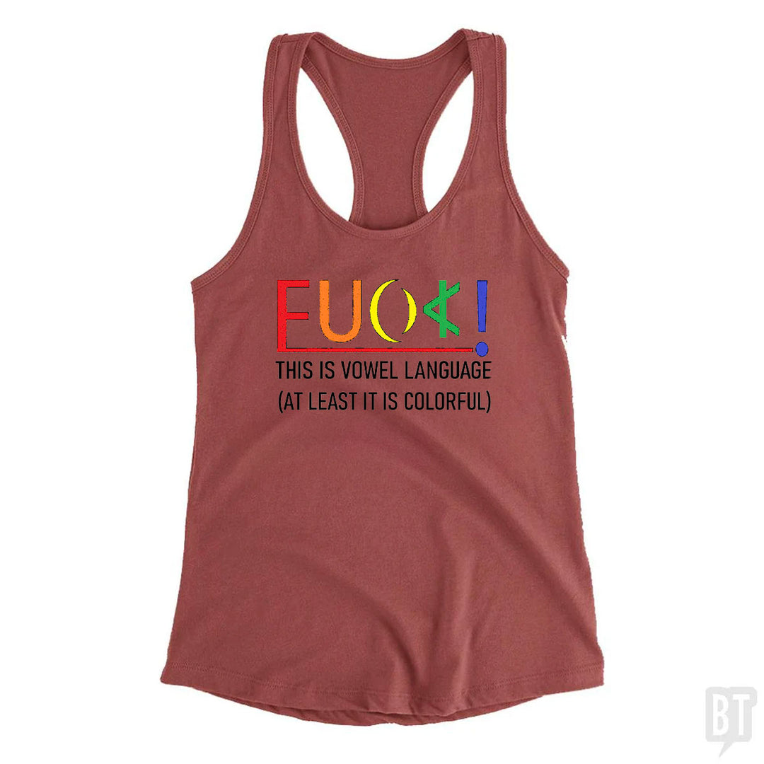 Colorful Language Tank Top