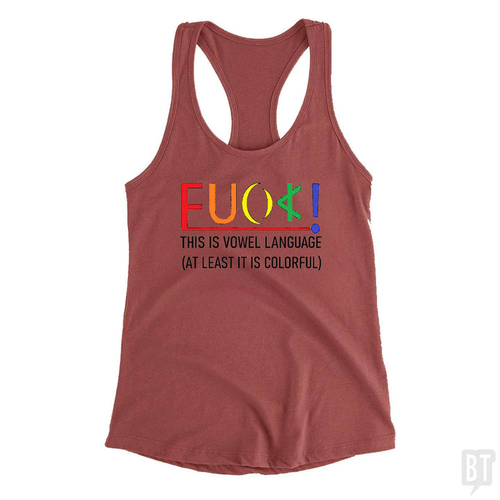Colorful Language Tank Top