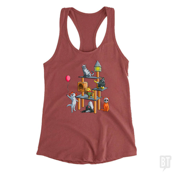 Cat Horror Movies Tank Top