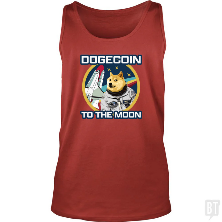 Dogecoin to the Moon Tank Top