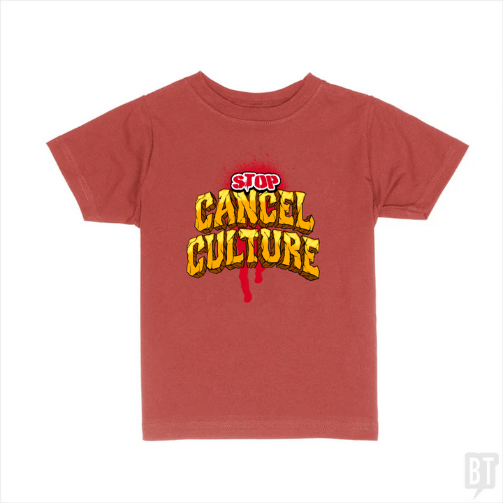 Stop Cancel Culture Kids Shirt