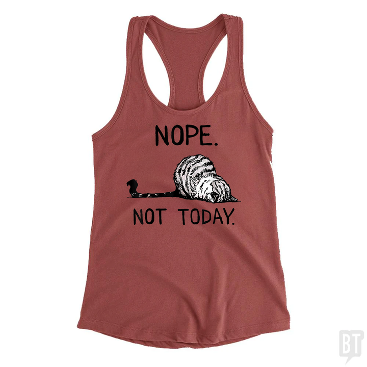 Nope Not Today Cat Tank Top