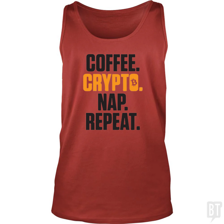 TCoffee Crypto Nap Repeat Tank Top