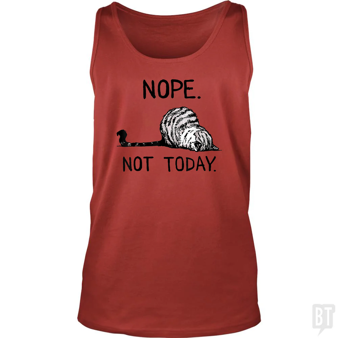 Nope Not Today Cat Tank Top