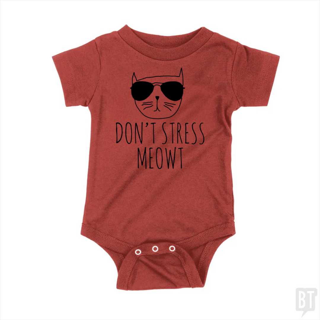 Don't Stress Meowt Baby One-Piece