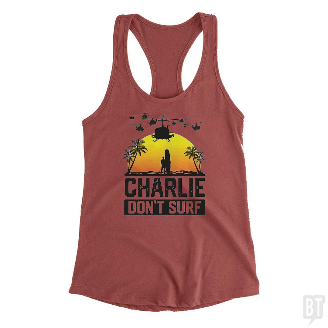 Charlie Don't Surf Summer Vacation Tank Top