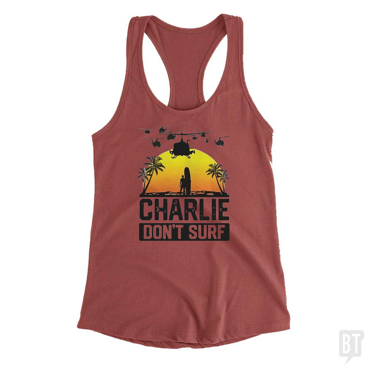 Charlie Don't Surf Summer Vacation Tank Top
