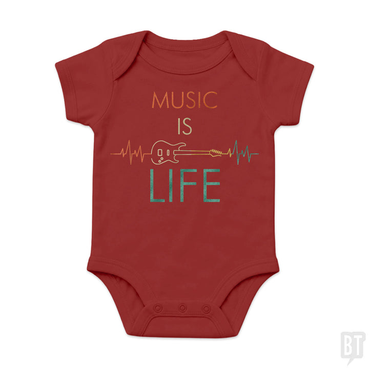 Music Is Life Baby One-Piece