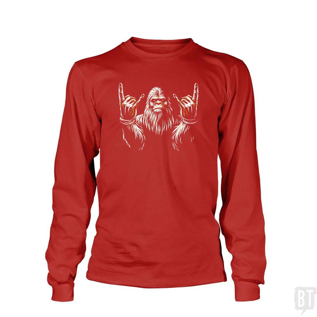 Bigfoot Rock On Long Sleeve