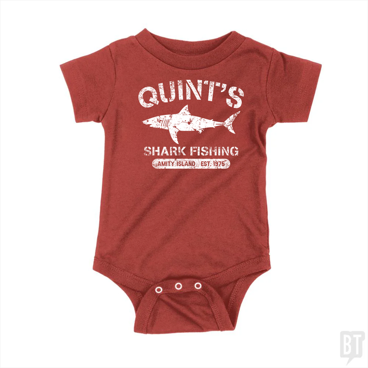 Quint's Shark Fishing  Baby One-Piece