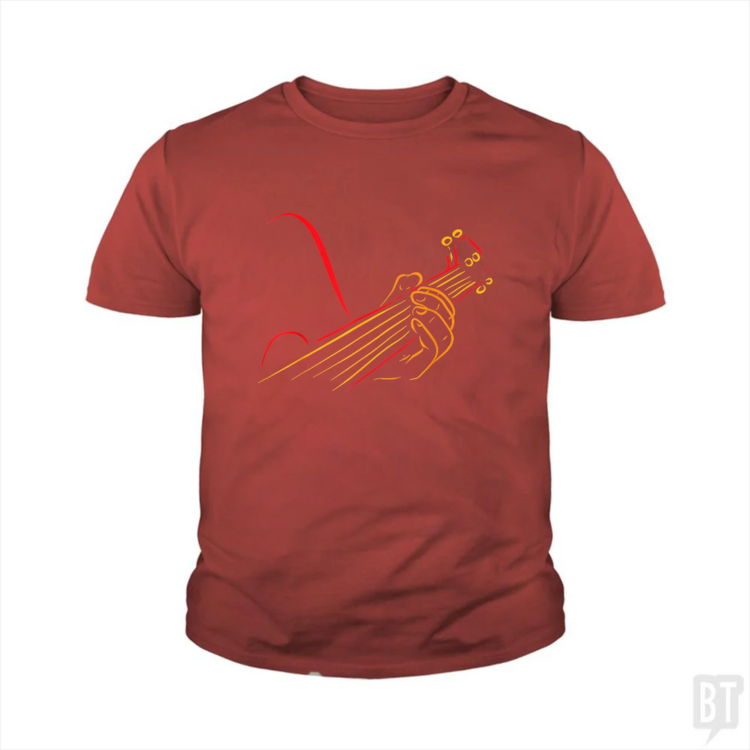 Playing Guitar Music Life Kids Shirt