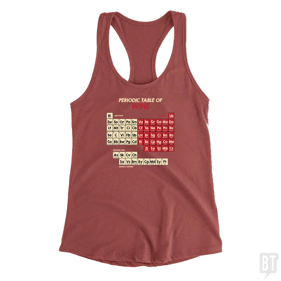 Periodic Table Of Wine Tank Top