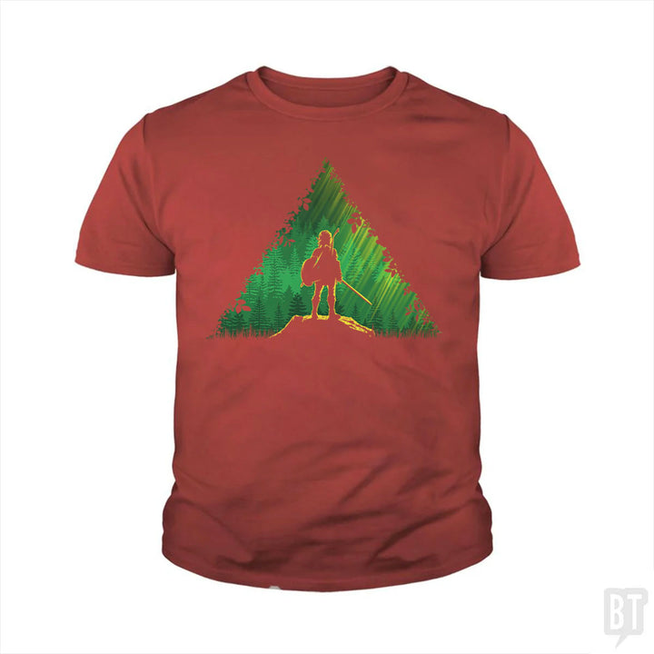 Link In A Forest Kids Shirt