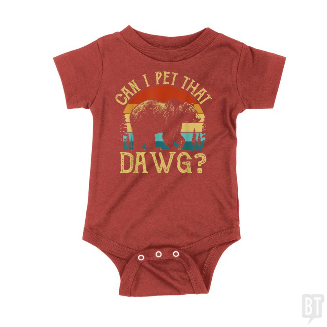 Can I Pet That Dawg Baby One-Piece