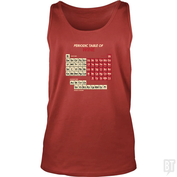 Periodic Table Of Wine Tank Top