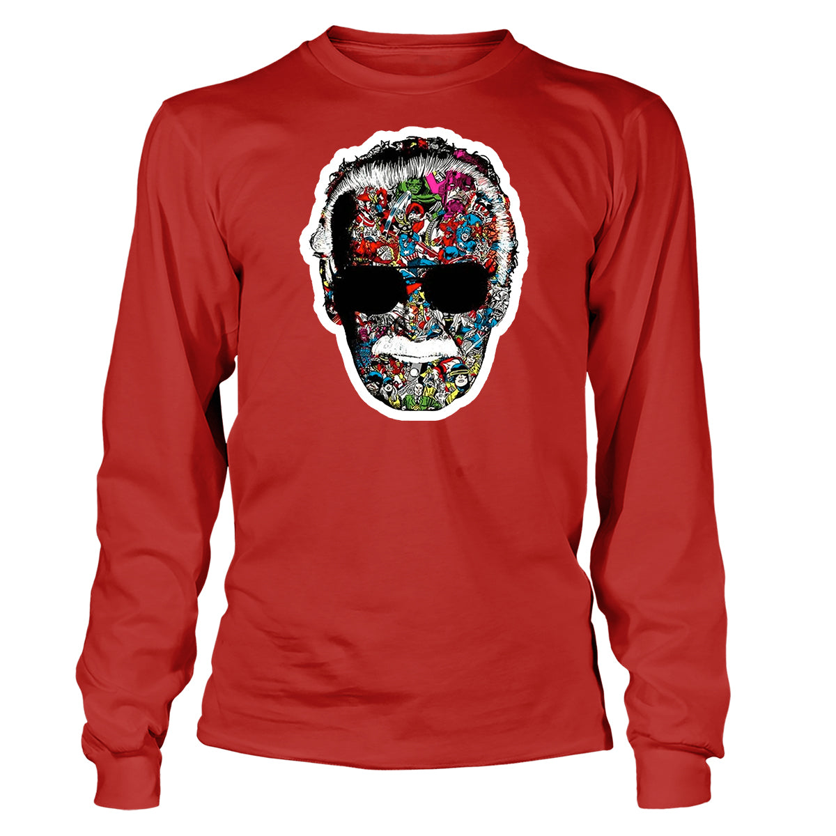 Stan Lee Man Of Many Faces Long Sleeve T-Shirt