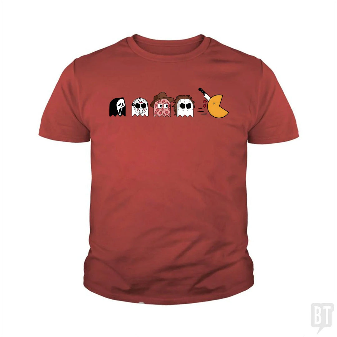 Halloween Horror Characters Kids Shirt