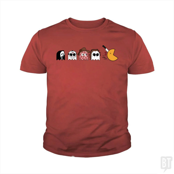 Halloween Horror Characters Kids Shirt