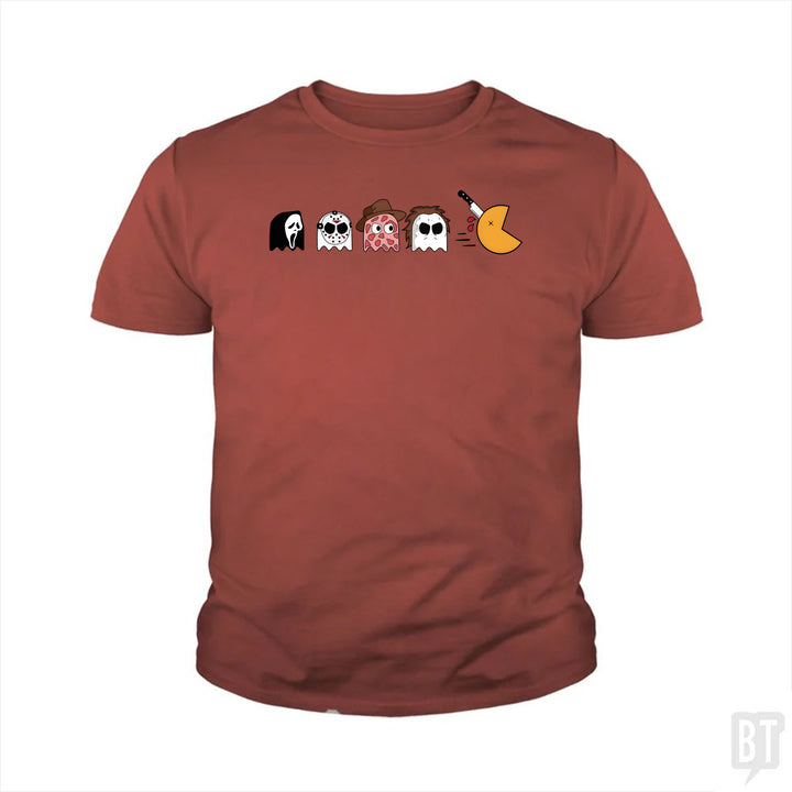 Halloween Horror Characters Kids Shirt