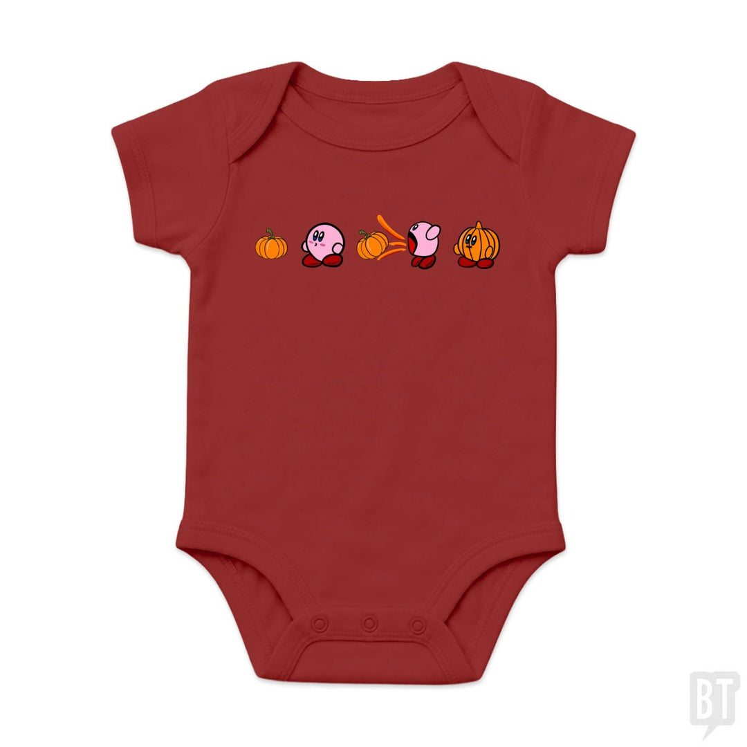 Kirby Pumpkin Baby One-Piece