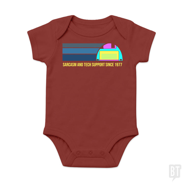 Sarcasm and Tech Support Baby One-Piece