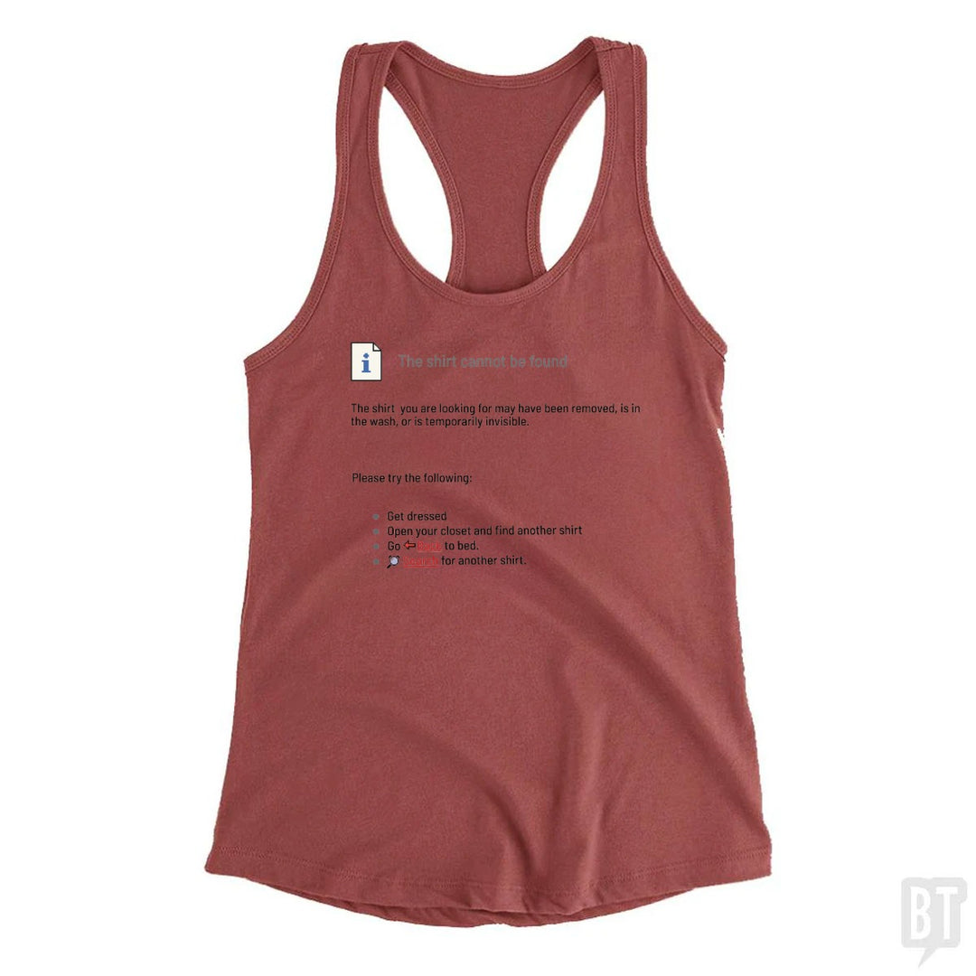 This Shirt Cannot Be Found Tank Top