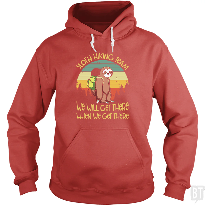Funny Sloth Hiking Team #2 Hoodie