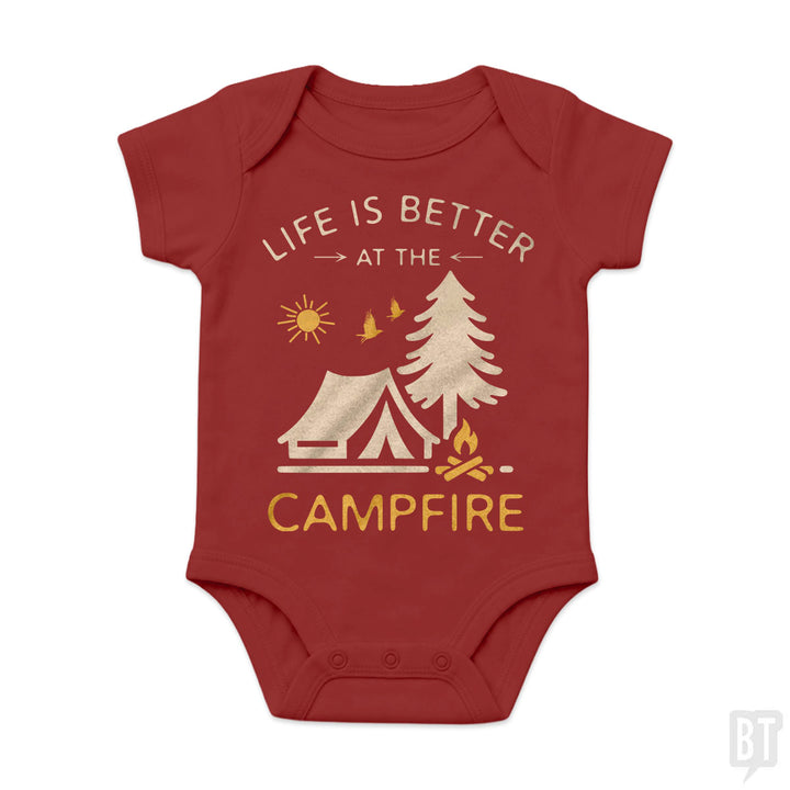 Life Is Better At The Campfire Baby One-Piece