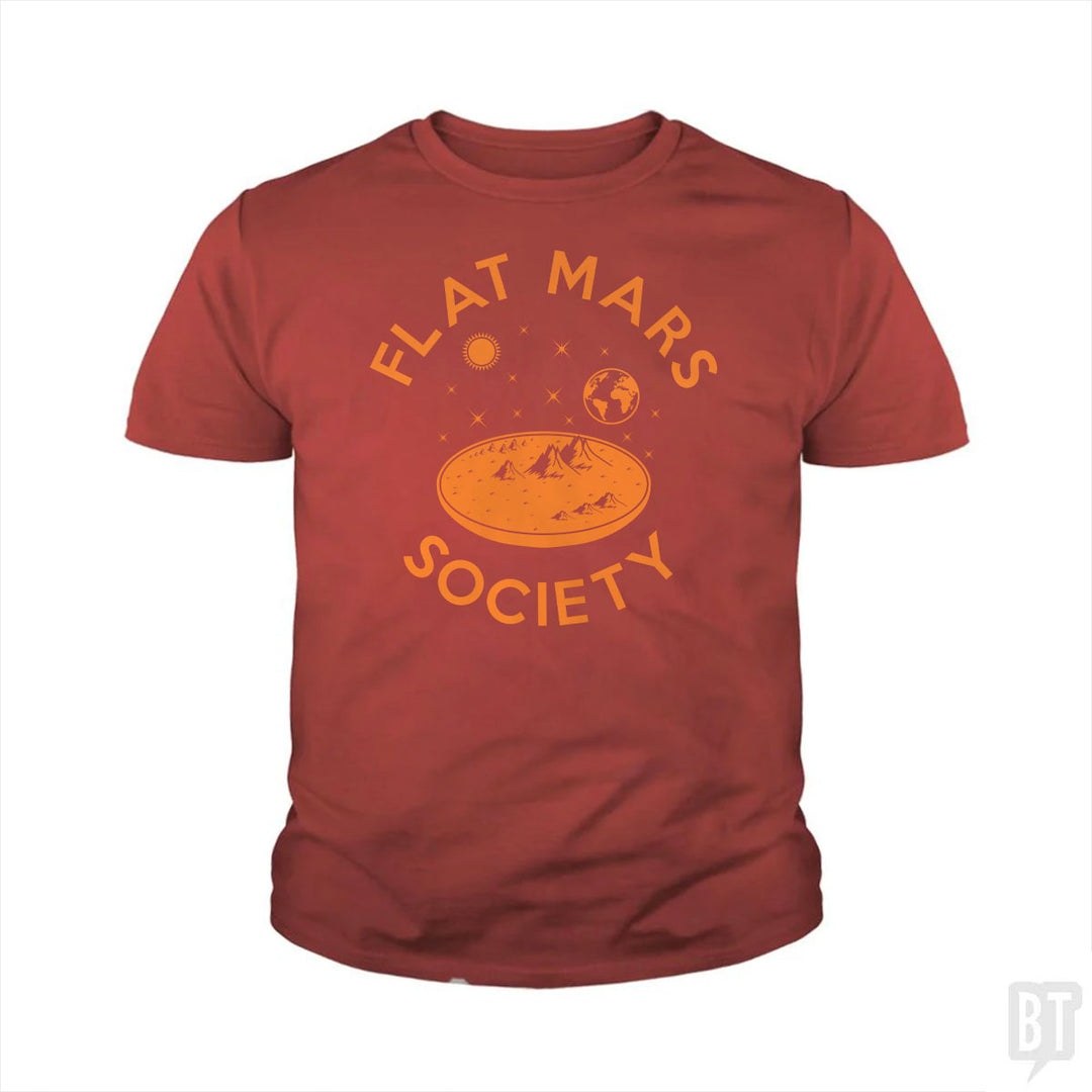 Flat Mars Society Kids Shirt