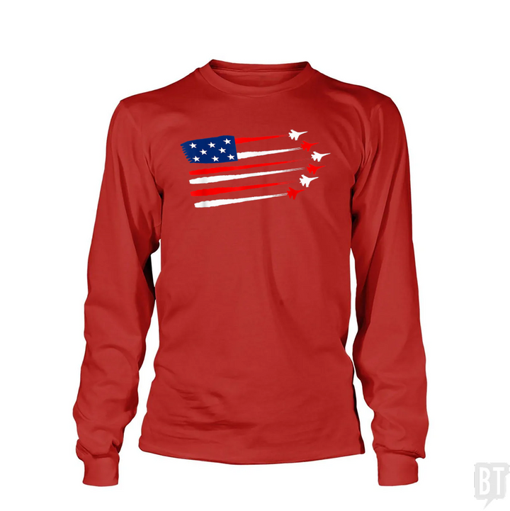 Fighter Jet American Long Sleeve