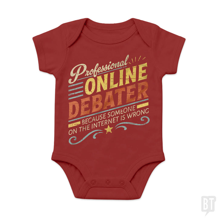 Professional Online Debater Baby One-Piece