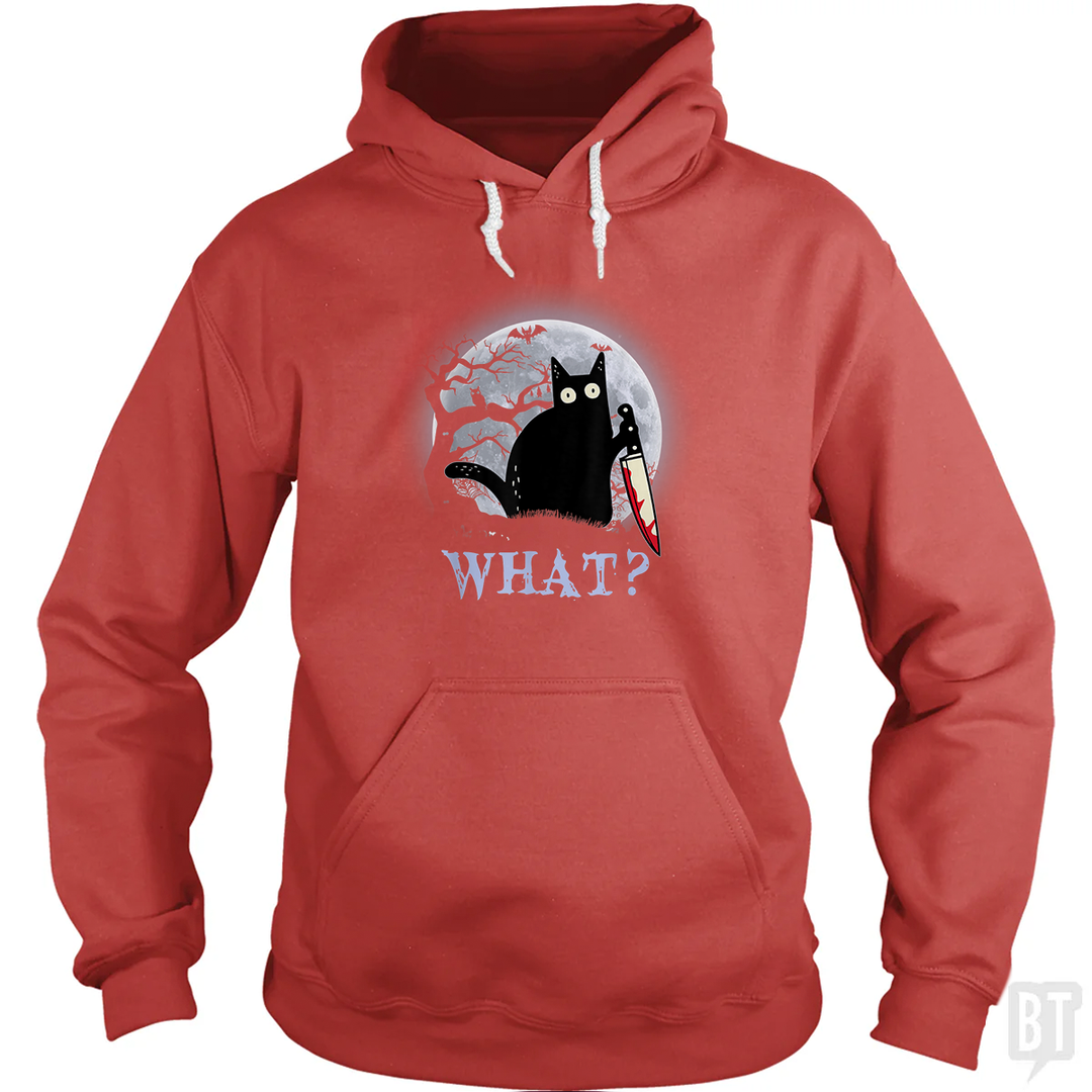 Halloween Murder Cat Hoodie